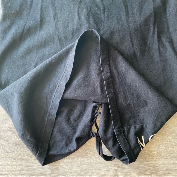 Affliction Chains Print Ruched Braided Back Tunic Top - Picture 9 of 16